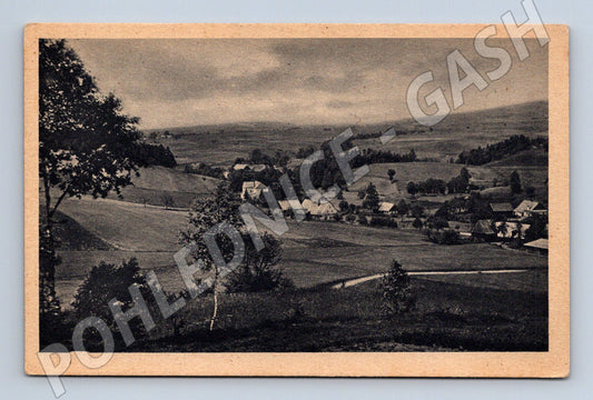 Pohlednice Orlické hory krajina vesnice (P3728)