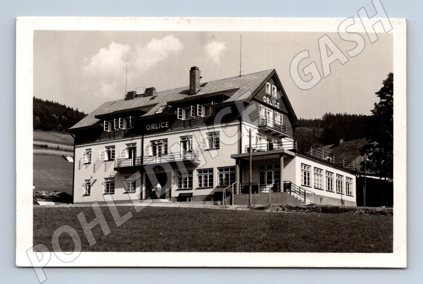Pohlednice Orlické Hory Hotel Orlice Deštné-Zákoutí 1935 (P3729)