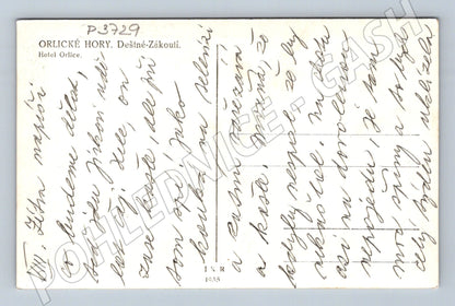 Pohlednice Orlické Hory Hotel Orlice Deštné-Zákoutí 1935 (P3729)