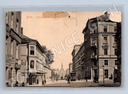 Pohlednice Brno Eliščina třída 1908 (P3731)
