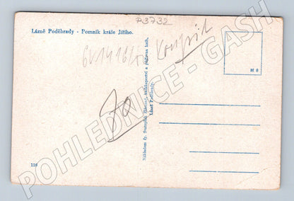 Pohlednice Poděbrady Pomník krále Jiřího (P3732)