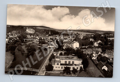 Pohlednice Ledeč nad Sázavou celkový pohled 1959 (P3754)