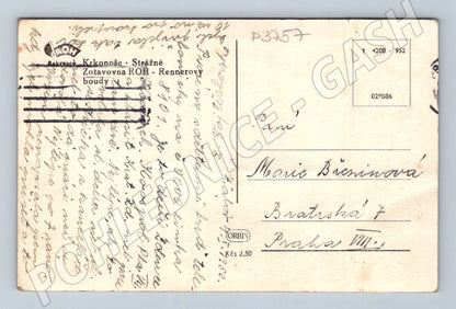 Pohlednice Krkonoše Strážné Rennerovy boudy (P3757)