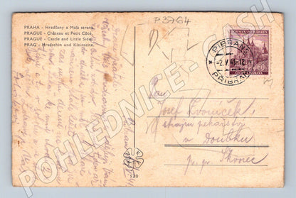 Pohlednice Praha Hradčany Malá Strana 1941 (P3764)
