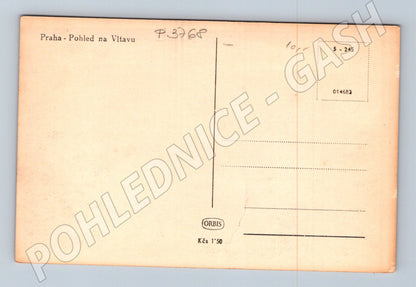 Pohlednice Praha pohled na Vltavu (P3768)