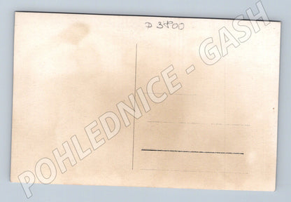 Pohlednice muž v klobouku na ulici 1939 (P3800)
