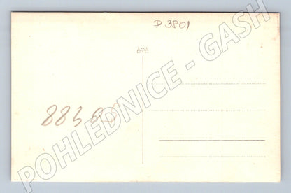 Pohlednice Dva muži v oblecích na ulici 1938 (P3801)