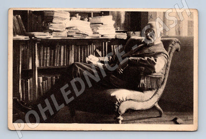 Pohlednice T. G. Masaryk v pracovně 1914 (P3818)