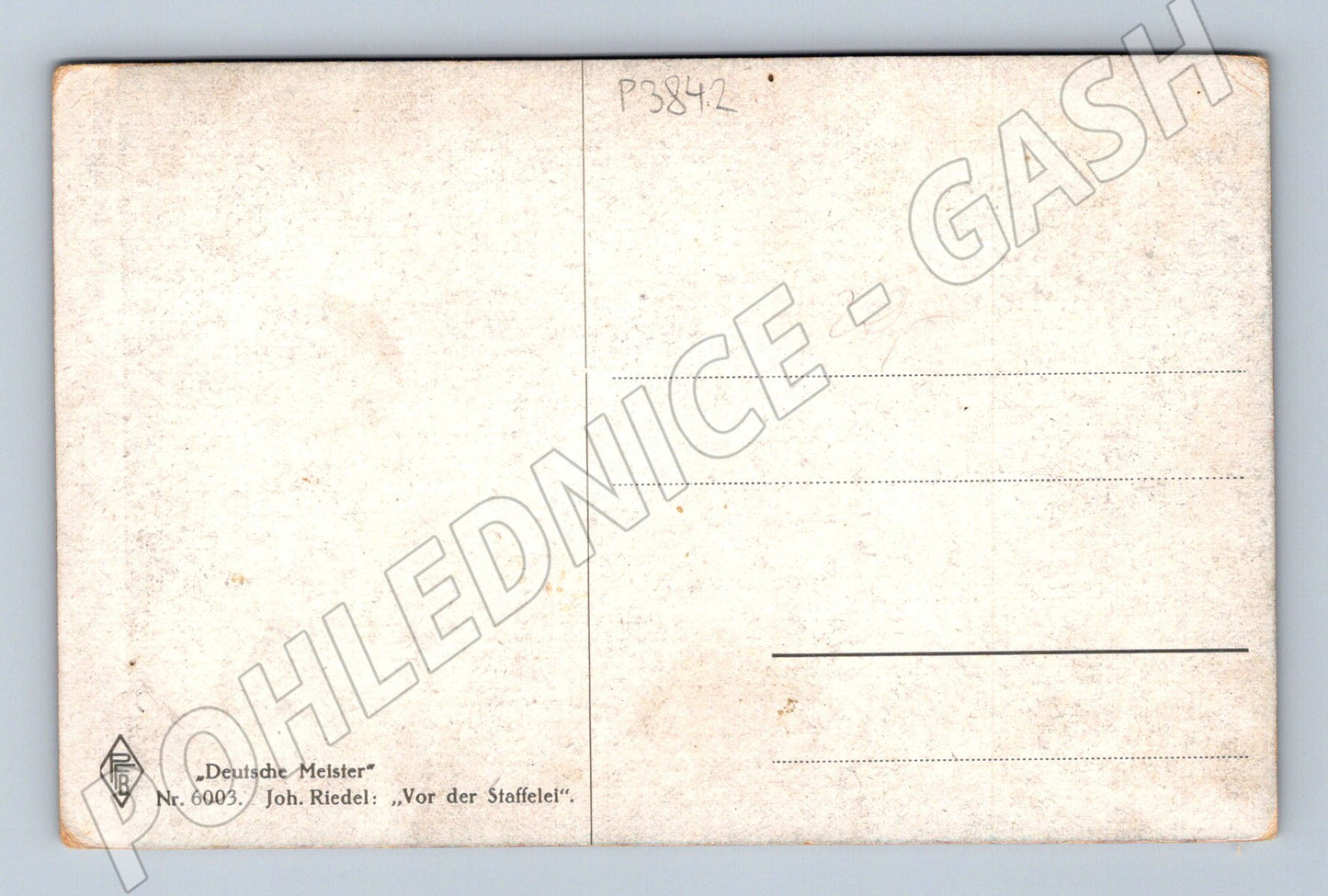 Pohlednice Německo Joh. Riedel: Vor der Staffelei (P3842)