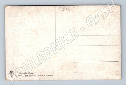 Pohlednice Německo Joh. Riedel: Vor der Staffelei (P3842)