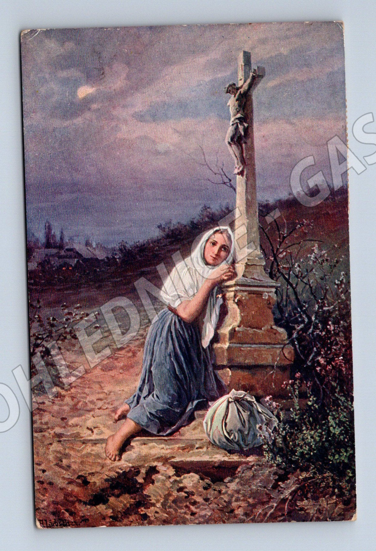 Pohlednice Rakousko-Uhersko Sirotek u kříže 1908 (P3843)