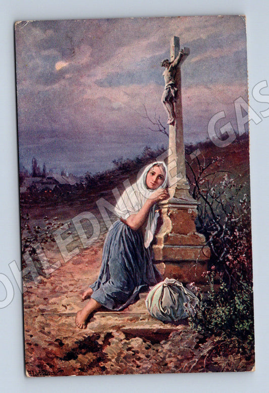 Pohlednice Rakousko-Uhersko Sirotek u kříže 1908 (P3843)