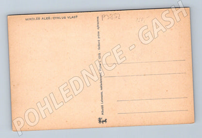 Pohlednice Mikoláš Aleš Cyklus Vlast 1919 (P3852)