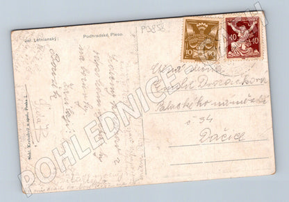 Pohlednice Slovensko Podhradské Pleso hory 1938-1940 (P3858)