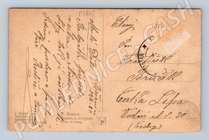 Pohlednice J. Mánes Sourozenci, děti (P3860)
