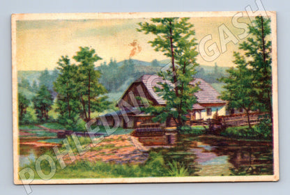 Pohlednice Radlice U mlýna malíř R. K. Pavlík (P3875)