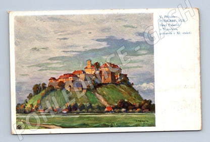 Pohlednice Ukrajina Mukačevo hrad Palanok 1938 (P3881)