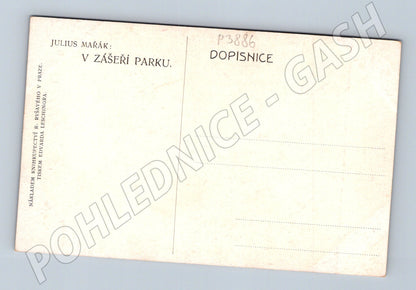 Pohlednice Julius Mařák V zášeří parku (P3886)