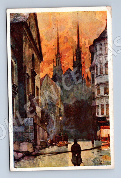 Pohlednice Brno Kapucínské náměstí a dóm (P3891)
