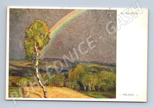 Pohlednice AL. KALVODA. Nálada, České umění (P3896)