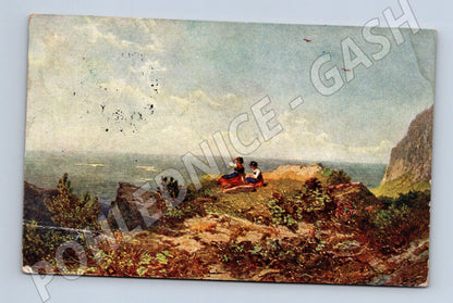 Pohlednice Jaderské moře pobřeží postavy 1918 (P3899)