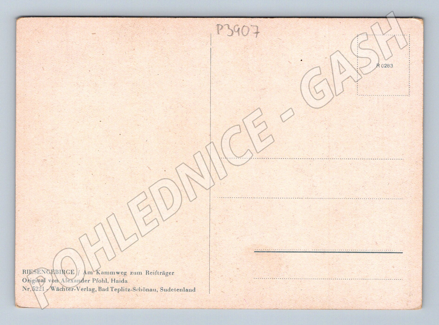 Pohlednice Krkonoše / Reifträger krajina s uschlým stromem (P3907)