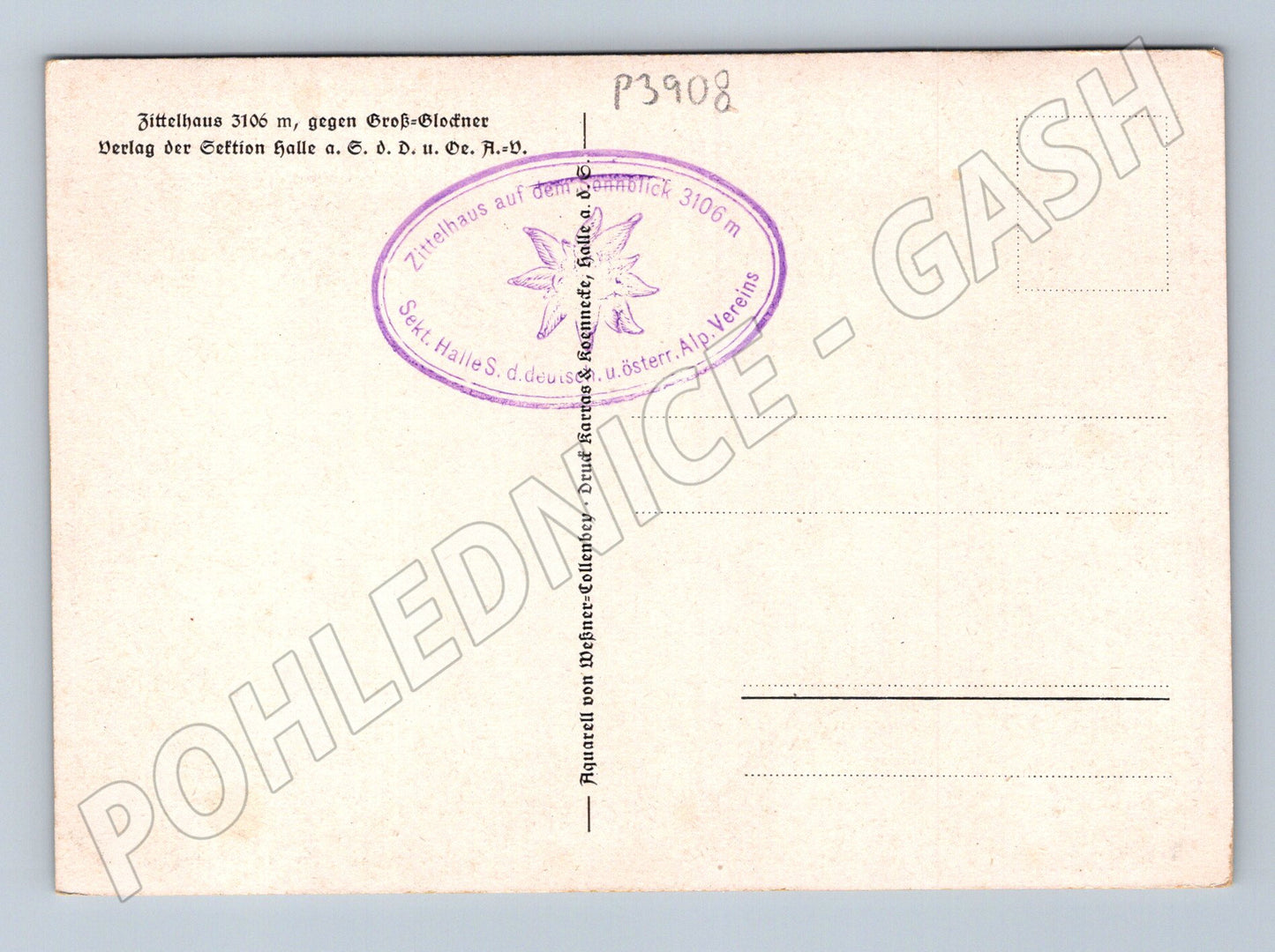 Pohlednice Rakousko Zittelhaus 3106m Grossglockner (P3908)