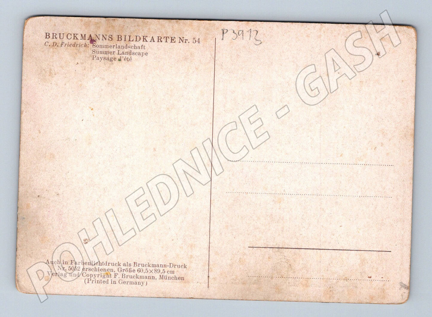Pohlednice Německo C.D. Friedrich Sommerlandschaft (P3913)