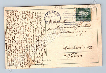 Pohlednice Vesnická idylla chalupa 1931 (P3922)
