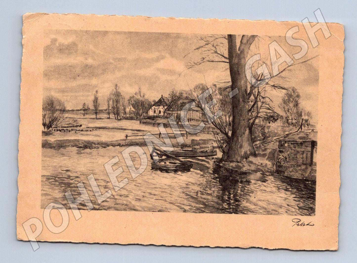 Pohlednice Německo venkovská krajina 1944 (P3923)