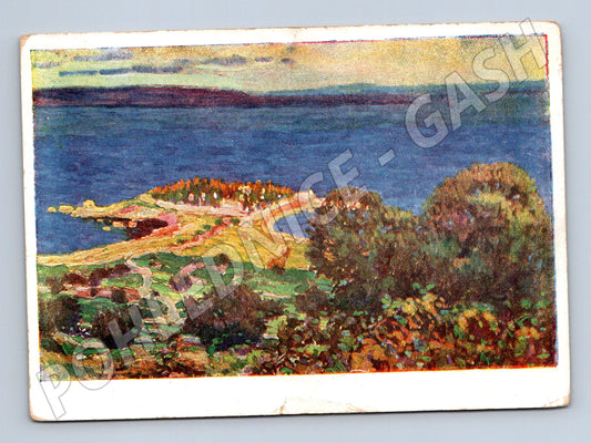 Pohlednice Krajina s mořskou zátokou O. Bubeníček (P3926)