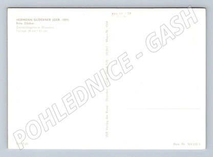 Pohlednice Německo Hermann Glockner Rote Dächer (P3929)