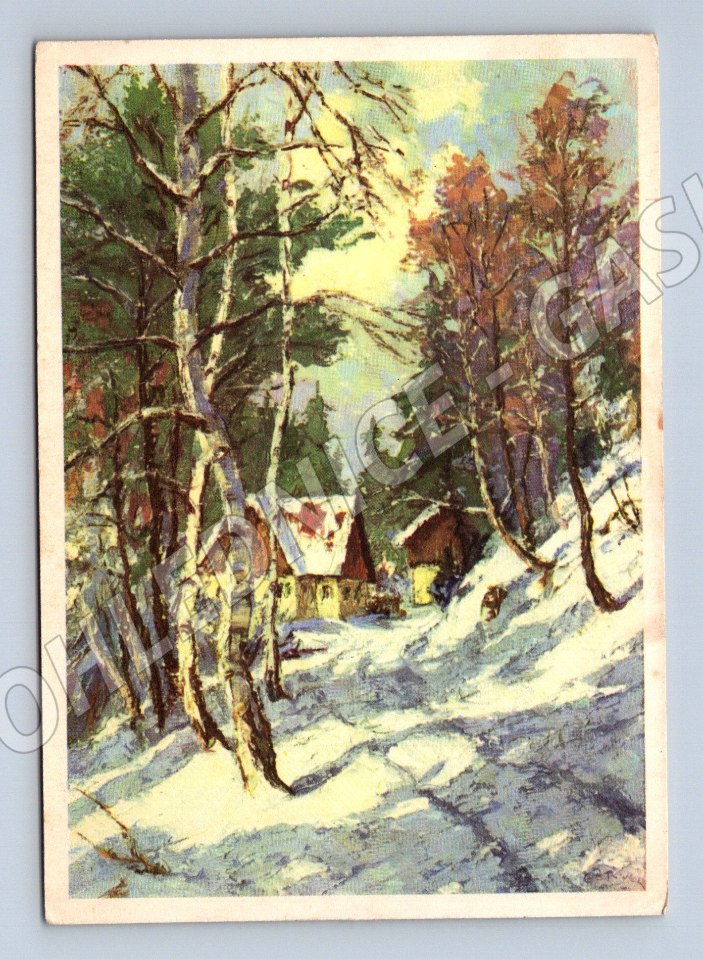 Pohlednice Německo Vánoční motiv 1968 (P3938)