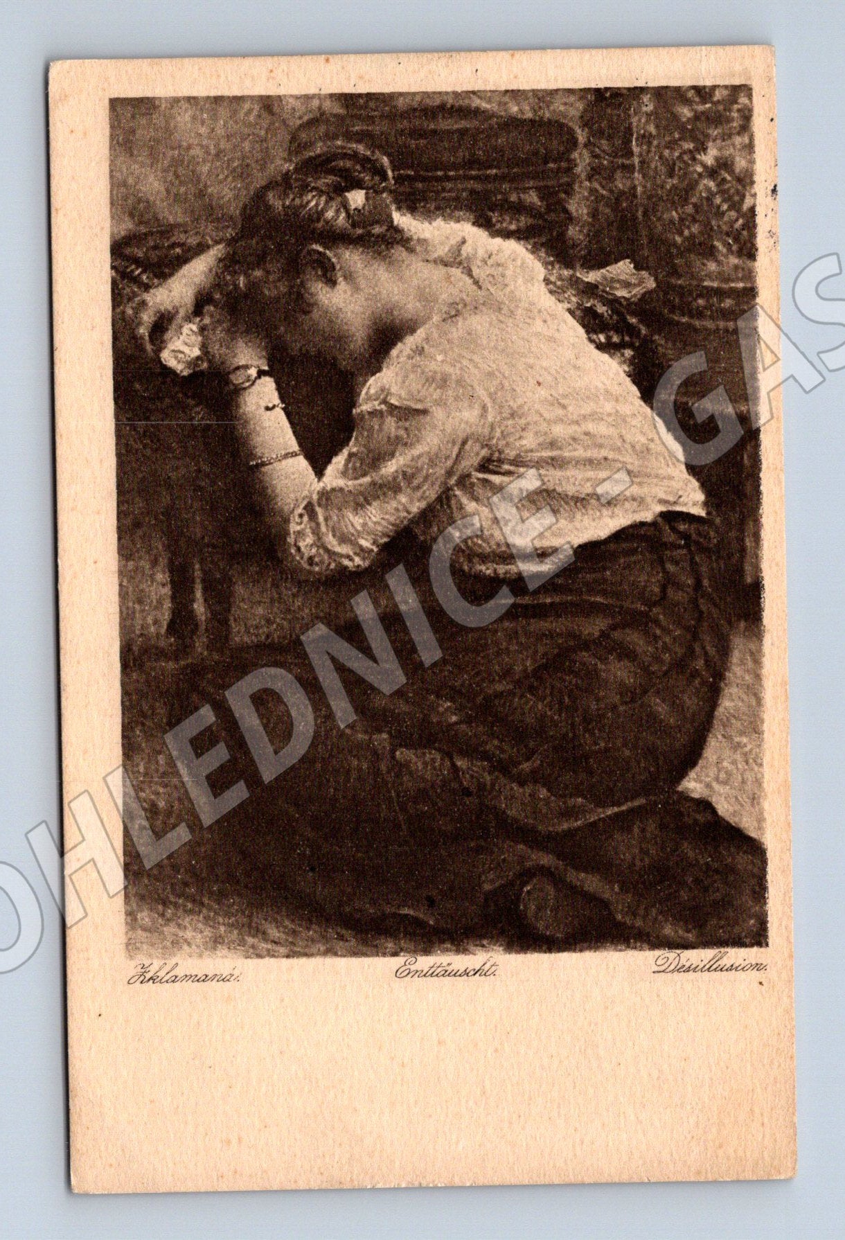 Pohlednice Umělecký motiv žena 1930 (P3964)