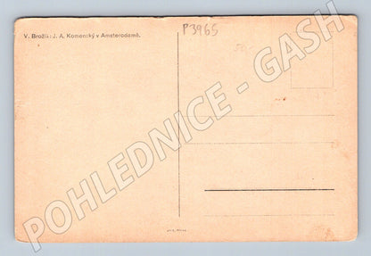 Pohlednice Holandsko J. A. Komenský v Amsterdamě (P3965)