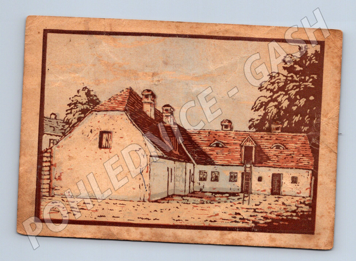 Pohlednice Rodný domek T. G. Masaryka dle linorytu 1938 (P3985)