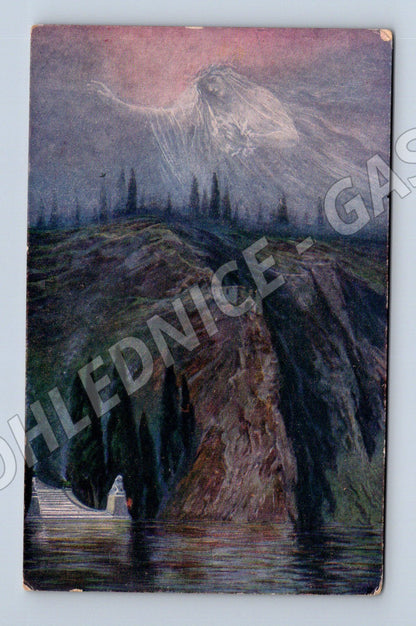 Pohlednice Mrtvým vlastencům alegorie kolem 191X (P3989)