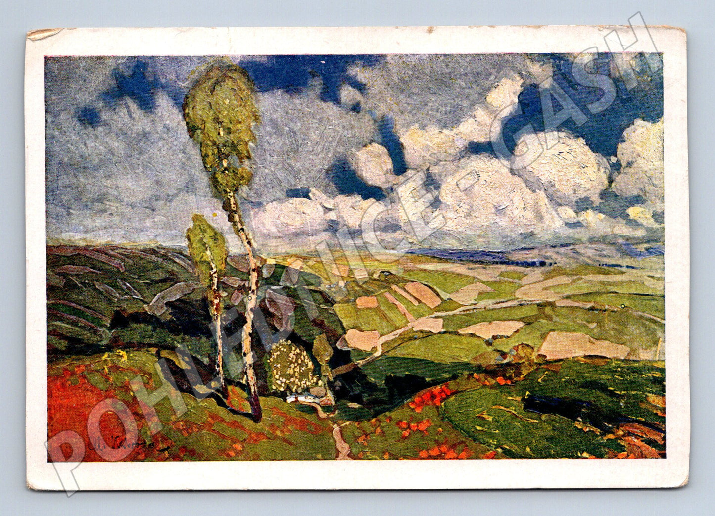 Pohlednice krajina malba (P3991)