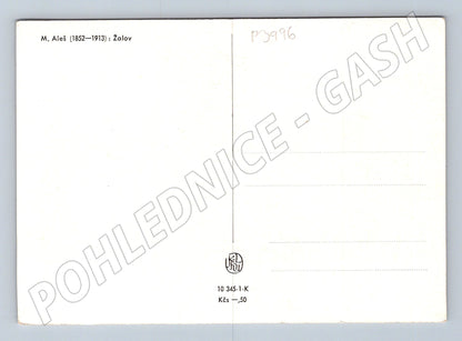 Pohlednice Mikoláš Aleš Žalov, muž na koni (P3996)