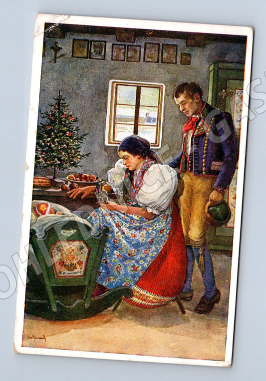 Pohlednice Chodsko krojovaní lidé 1941 (P4005)