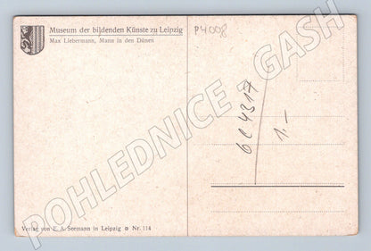 Pohlednice Německo Max Liebermann Mann in den Dünen (P4008)