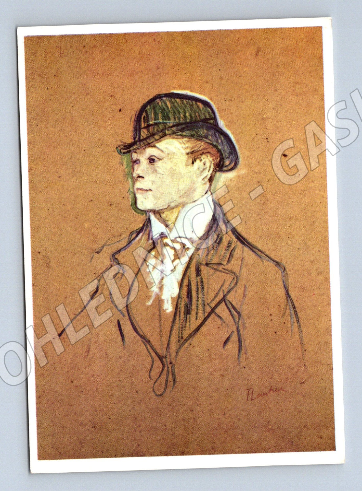 Pohlednice Německo Lautrec Hlava stájníka 1997 (P4011)