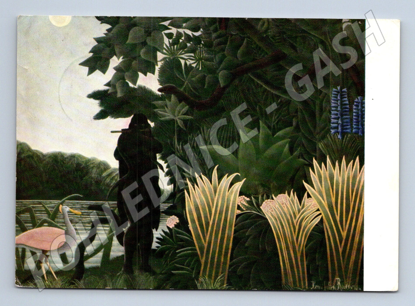 Pohlednice obraz Henri Rousseau Hadí zaříkávačka (P4015)