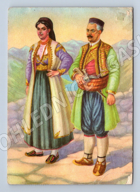 Pohlednice Černá Hora národní kroj 1915 (P4028)