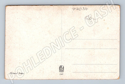 Pohlednice J. Mánes Večer ženský akt (P4034)
