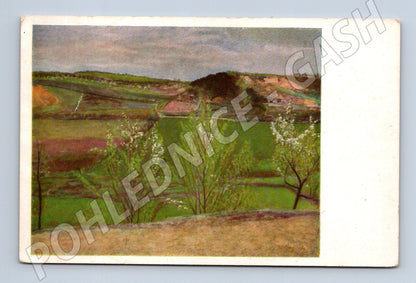 Pohlednice Velikonoce jarní krajina (P4035)