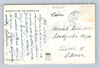 Pohlednice Velikonoce jarní krajina (P4035)