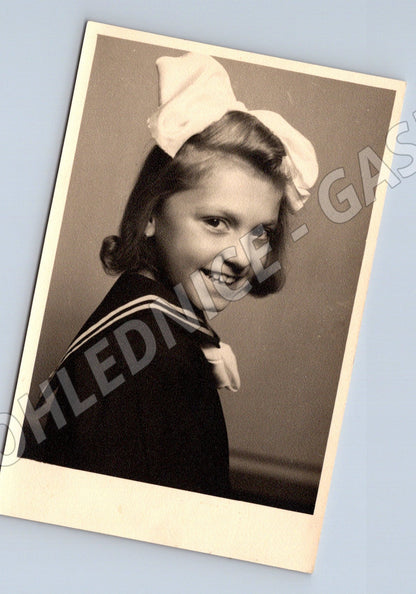 Stará fotografie Místek dítě v námořnickém obleku (P4049)