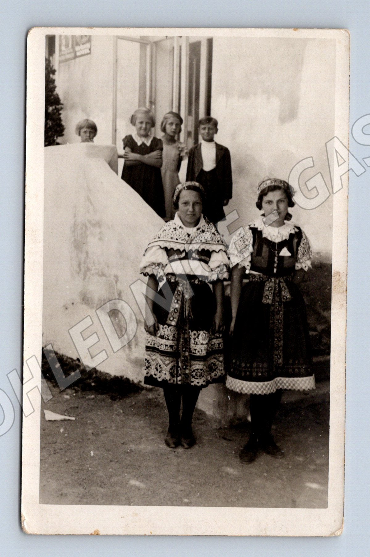 Stará fotografie skupina v krojích 1937 (P4102)