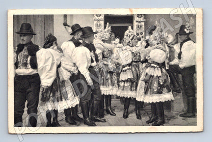 Pohlednice Uhersko lidové kroje Velikonoce (P4103)